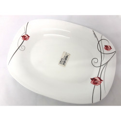 ROSE OPAL SQUARE RECTANGULAR DISH