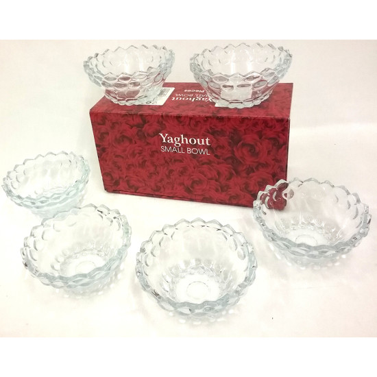 YAGHOUT 6 PC GLASS BOWL SET image