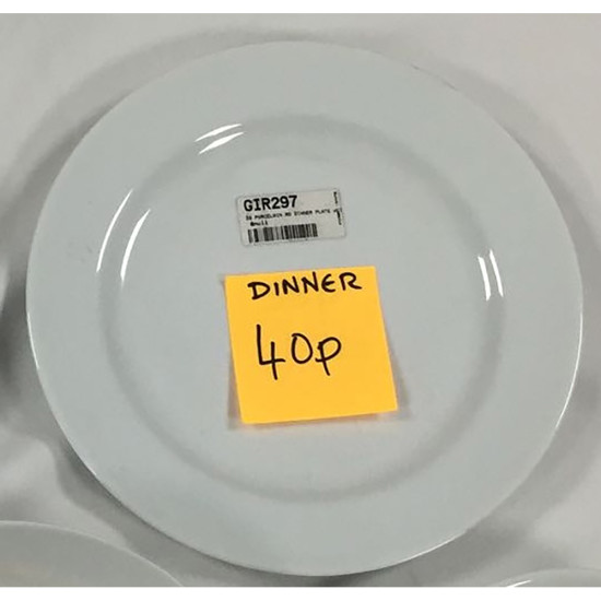 2G PORCELAIN RD DINNER PLATE WHITE 932/300 image