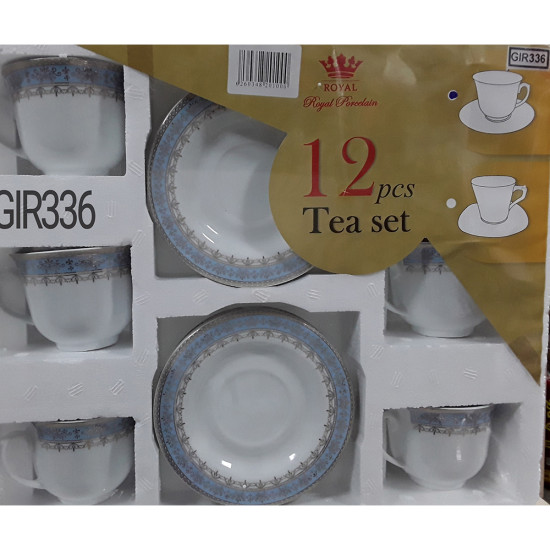 12PC TEA SET BLUE 396 -12 pc tea set image