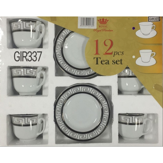 12PC TEA SET BLACK SAYA 419 -12 pc tea set image