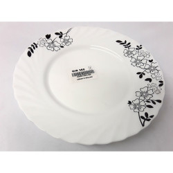 BLOSSOM BLACK DINNER PLATE