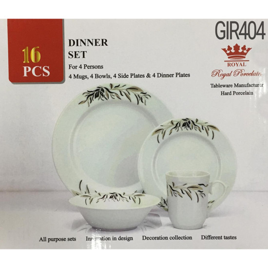 DINNER SET LINDA 16 PCS PORCELAIN SET image