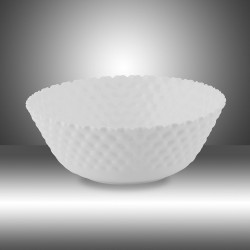 P SHAPE WHITE SALAD BOWL 
