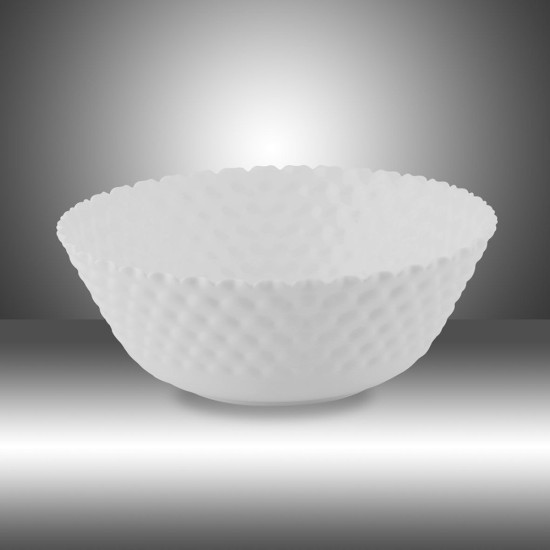 P SHAPE WHITE SALAD BOWL image