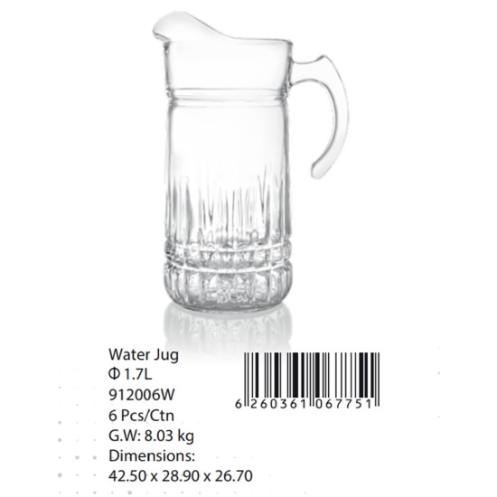 JUG EMPIRE MODEL GLASS 1.7 LT image