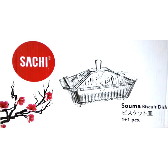 SOUMA OBLONG CANDY DISH 22X15X7 CM -Clear plates image