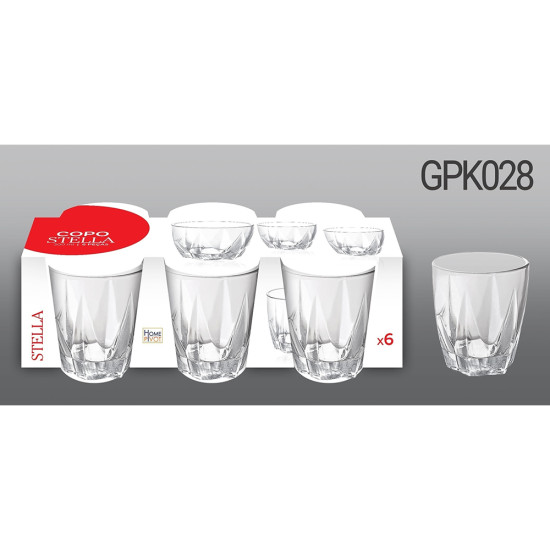 STELLA 300ML TUMBLER 6PC -6 pc plain glass image