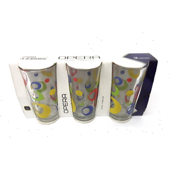 OPERA 3PC PRINTED TUMBLER 250ML PF-163 image