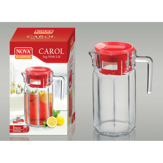 CAROL JUG WITH LID PLAIN 1500ML image