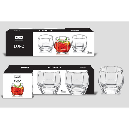 EURO GLASSES 280 ML 3 PCS image