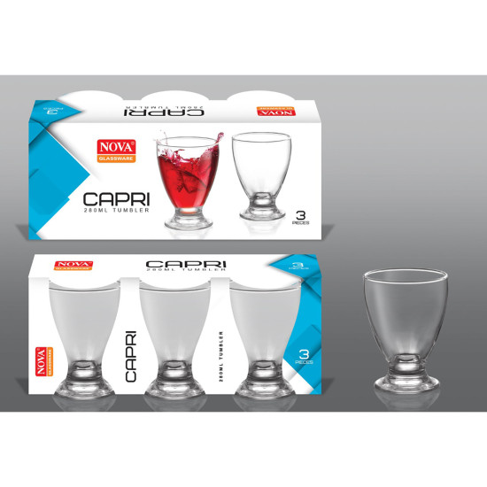 CAPRI TUMBLER 280ML 3PK image