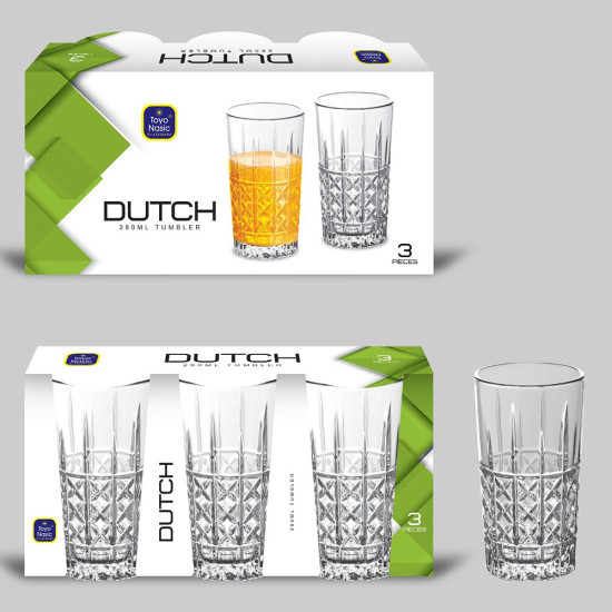 DUTCH 280ML TUMBLER 3PK image