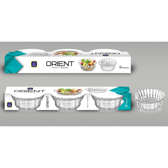ORIENT 3 PCS GLASS BOWL SET -Glass bowls image