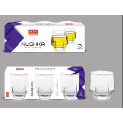 NUSHKA 3 PC GLASS SET 300 ML
