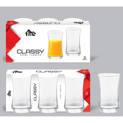CLASSY 3 PCS TUMBLER SET 280 ML