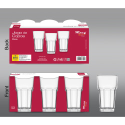 RISE 290ML GLASS SET 3PK