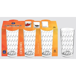 OPERA OVAL TUMBLER 6PC