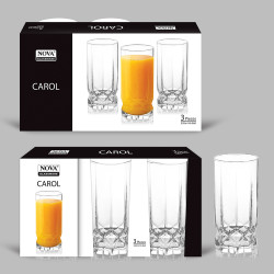 CAROL GLASS 3 PACK 330 ML