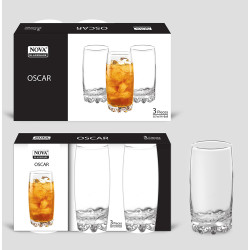 OSCAR 365 ML 3 PAK GLASS SET