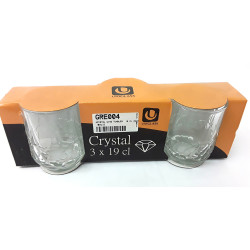 CRYSTAL TUMBLER  19 CL 04702-SL3B12