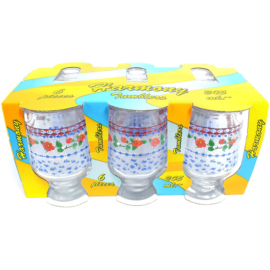 HARMONY GLASS AQUA GLORIA 6PCS image