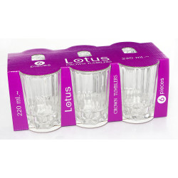 CROWN LOTUS TUMBLERS 6PC [1703901000009]