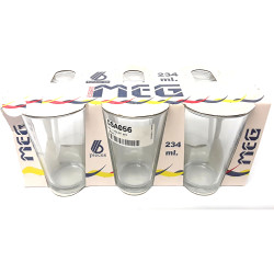 MEG TUMBLERS PAK OF 6  234 ML