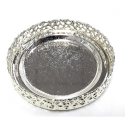 MINI ROUND SILVER TRAY