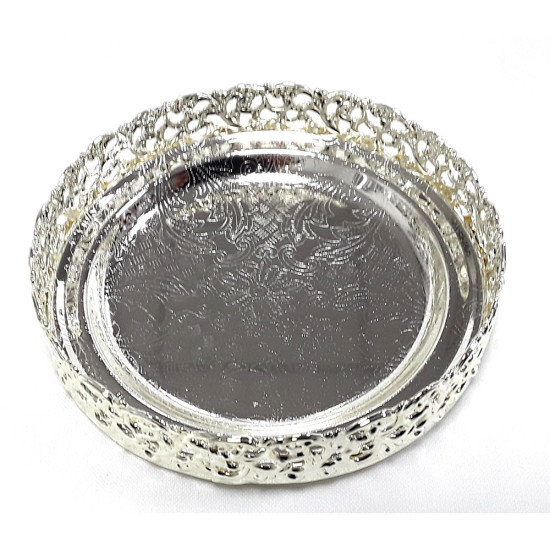 MINI ROUND SILVER TRAY image