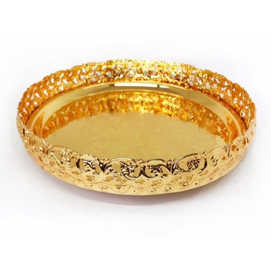 GOLD COLOUR GALERY TRAY (PAN DAN) image