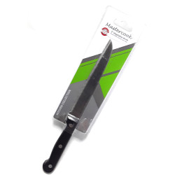 KNIVES 5 INCH SERATED KNIFE BLACK HANDLE