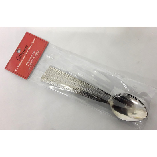 DESSERT SPOON B009 RED PK / 6 [6940899002232] -Cutlery image