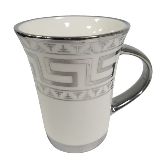 MUG AZTEC SILVER PRINT PORCELAINE image
