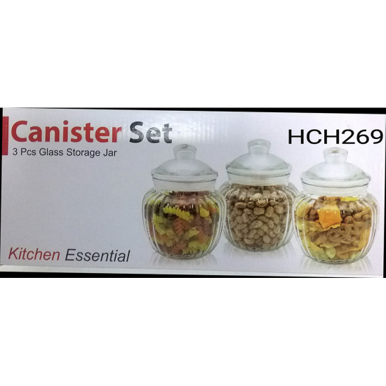 CANDY JAR SET 3PCS 600 ML image