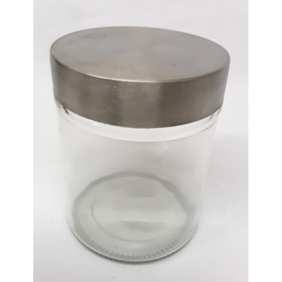 GLASS JAR ROUND SS LID 2.1LT image