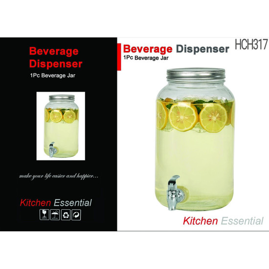 3LT BEVERAGE DISPENSER WITH TAP -Glass jars image