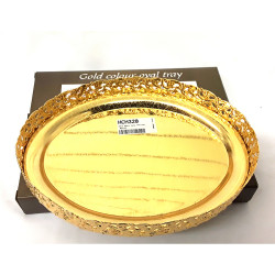 GOLD SMALL OVAL PAN DAN