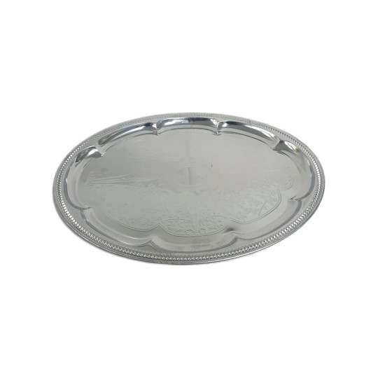 STAINLESS STEEL CHROME PLATED SIZE 46 CM X 35 CM -Trays chrome asstd image