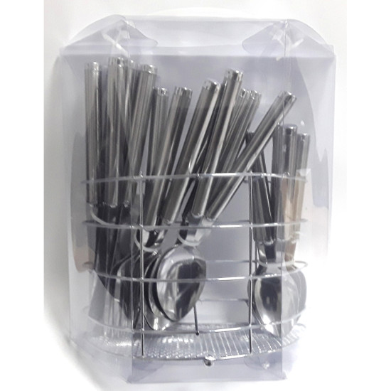 24PC SILVER CUTLERY SET image