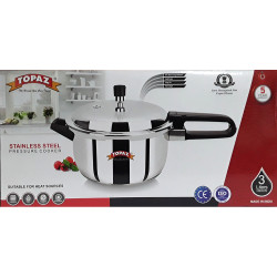 3 LT STEEL PRESSURE COOKER WITH INDUCTION