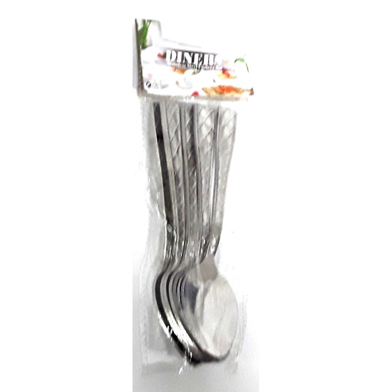 DIAMOND CUT HEAVY TEASPOON 6 PC -Cutlery image