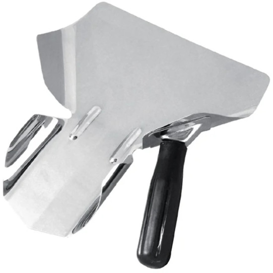 CHIP SCOOP DOUBLE SIDED HANDLE STAINLESS STEEL 19.5 CM image