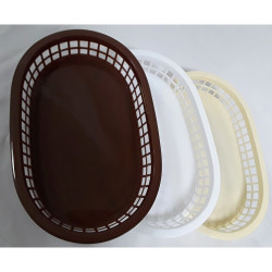 OVAL PLASTIC BASKET FOR NAN BREAD 27.5 X 17.5. 5X4 CM