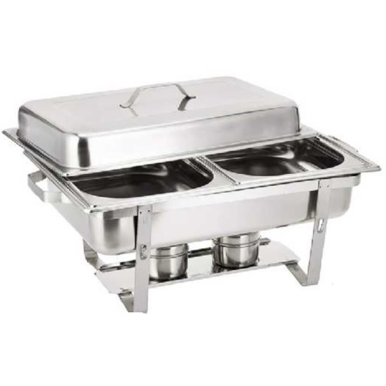 CHAFING DISH 2 COMPARTMENT TYPE 2 X 4 LT INSERTS - Assorted caterware image