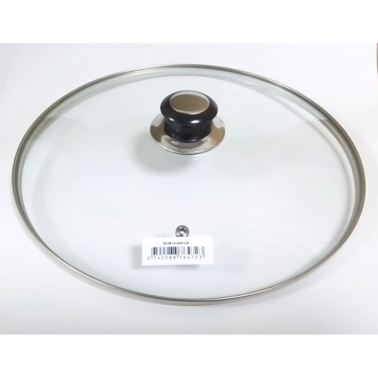 GLASS LID PLUS PLASTIC KNOB 26 CM -SS cookware image
