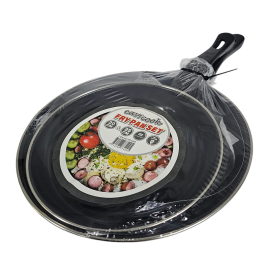 FRYPAN SET 2 PCS NON STICK BUDGET RANGE SIZE 20 CM & 24 CM image