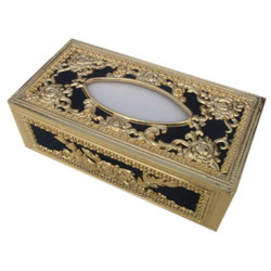 MIX SILVER/GOLD TISSUE BOX