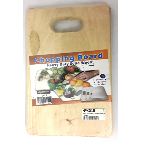 LARGE THICK WOODEN CHOPPING BOARD 30X40 CM image