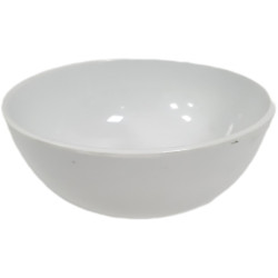 MELAMINE DEEP WHITE CEREAL BOWL 6 INCH